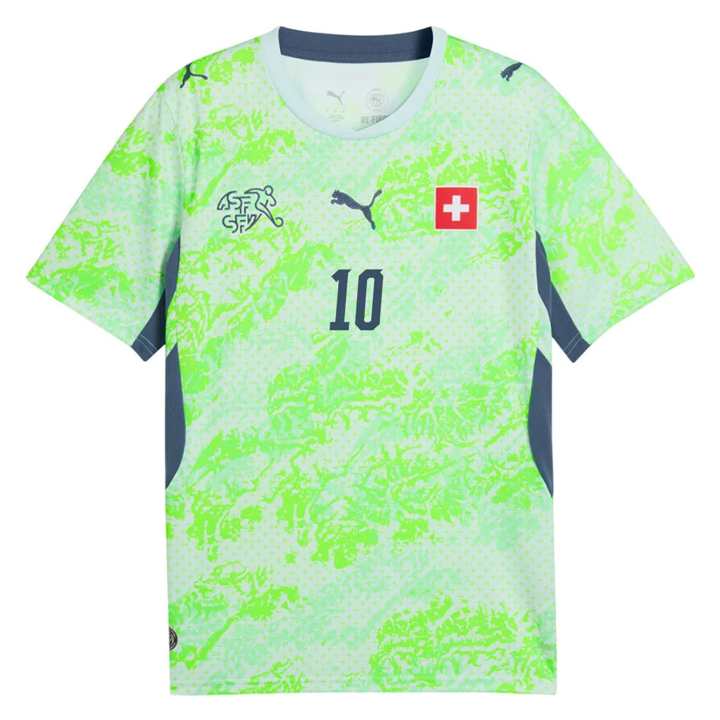 Switzerland 2026 Away Jersey Soccer Fan Version Xhaka #10 - WORLD CUP 2026