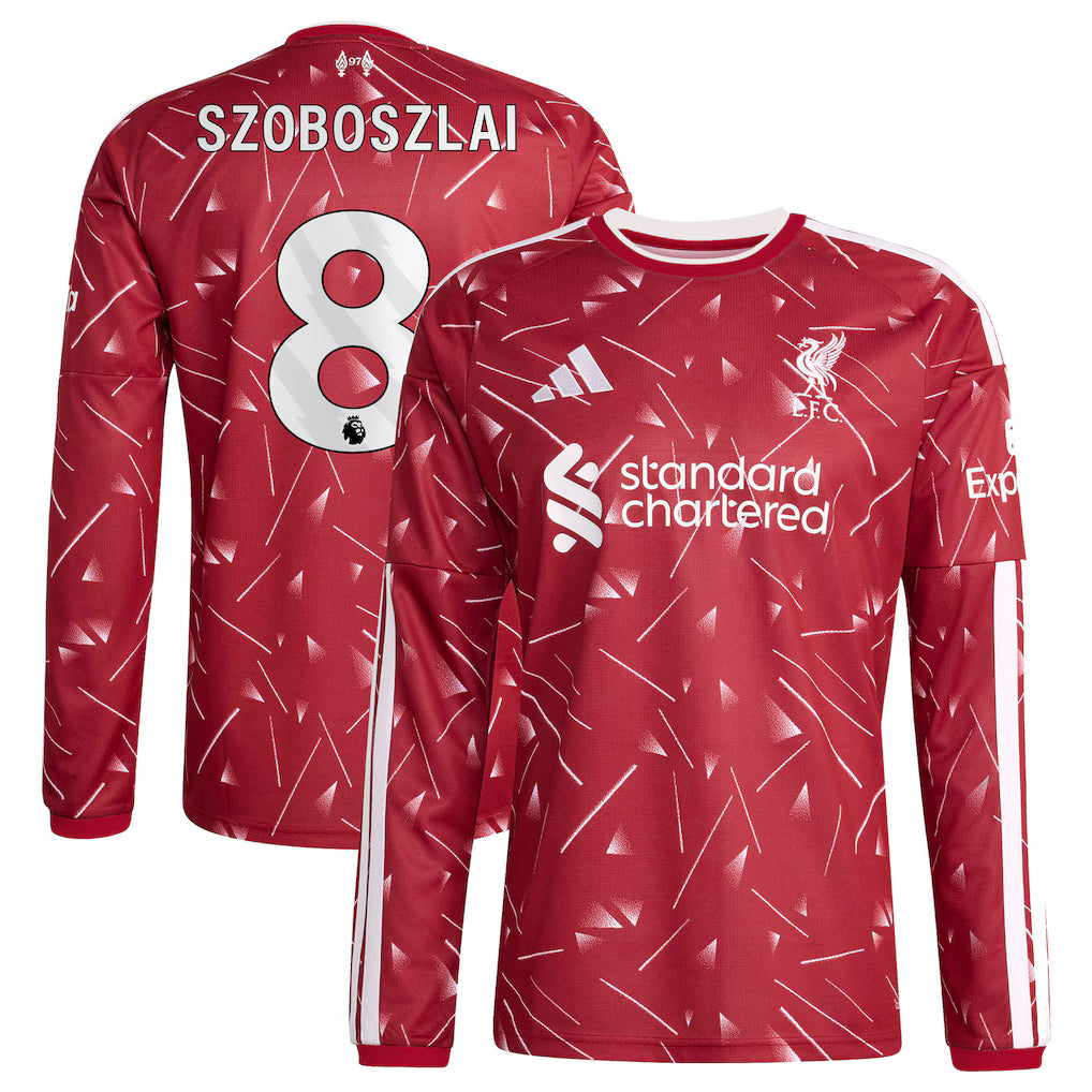 Liverpool Home Szoboszlai 8 Long Sleeve Jersey 26-27
