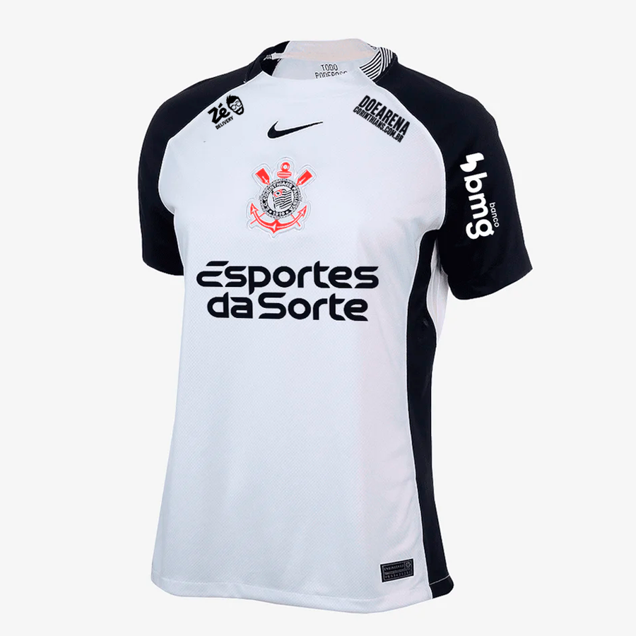 Corinthians 2025/26 Home Jersey Soccer Women Full Sponsors