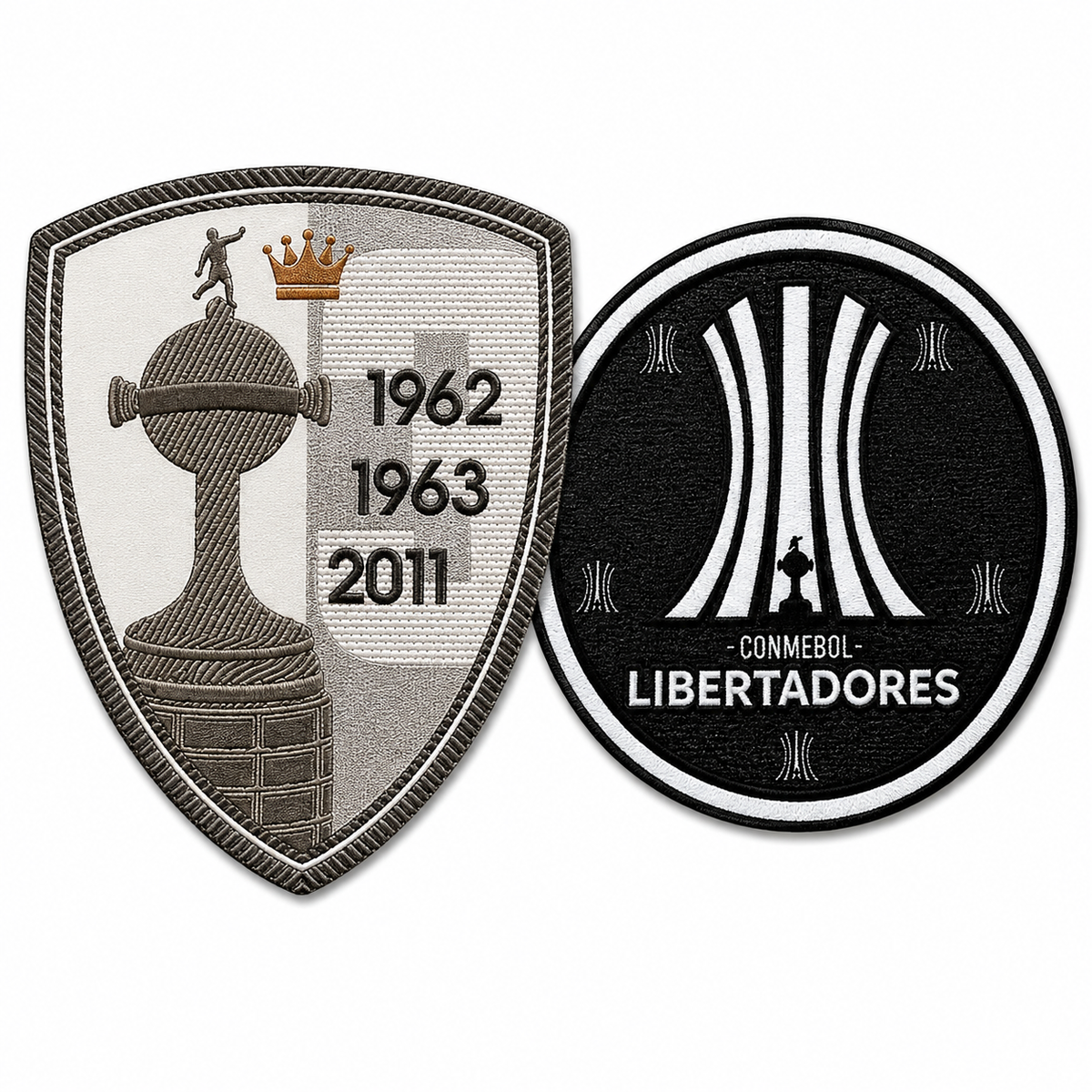 Patch Campeão Libertadores - Santos (2 peças · Mangas Esquerda + Direita)
