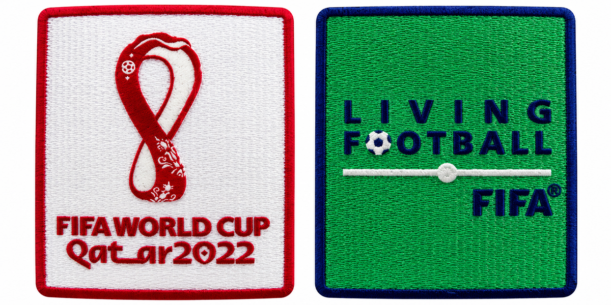 FIFA World Cup 2022 RED/GREEN Patches (2 pcs Β· Right + Left Sleeve)