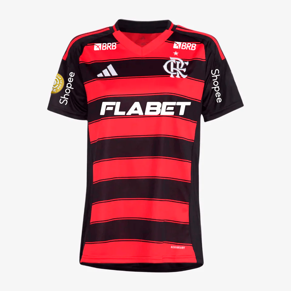 Flamengo 2025/26 I Home Jersey Women Full Sponsors - Fan Version