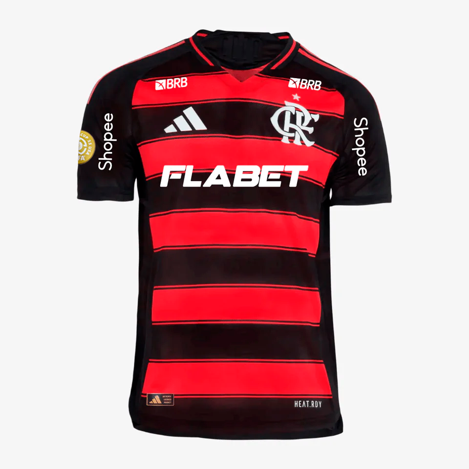 Flamengo 2025/26 I Home Jersey Full Sponsors - Player Version