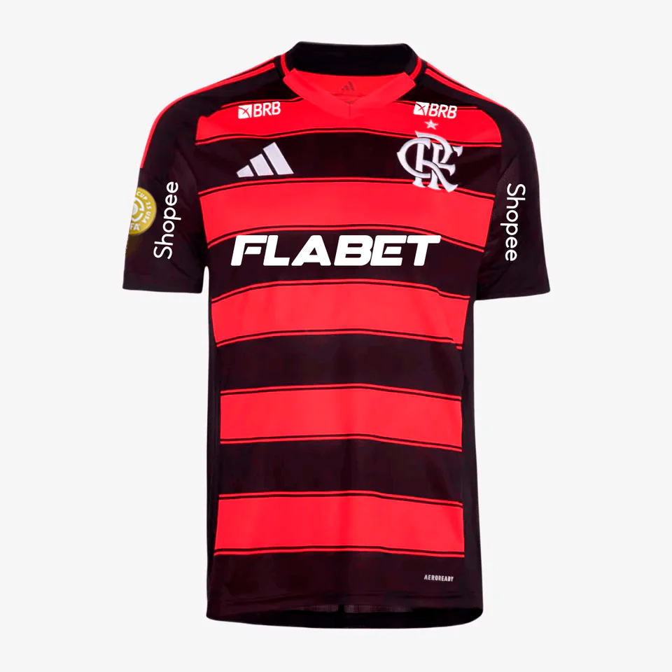 Flamengo 2025/26 I Home Jersey Full Sponsors - Fan Version