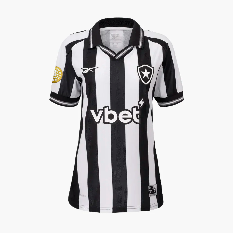 Botafogo 2025/26 I Home Jersey Soccer Women - Patch Campeão Libertadores