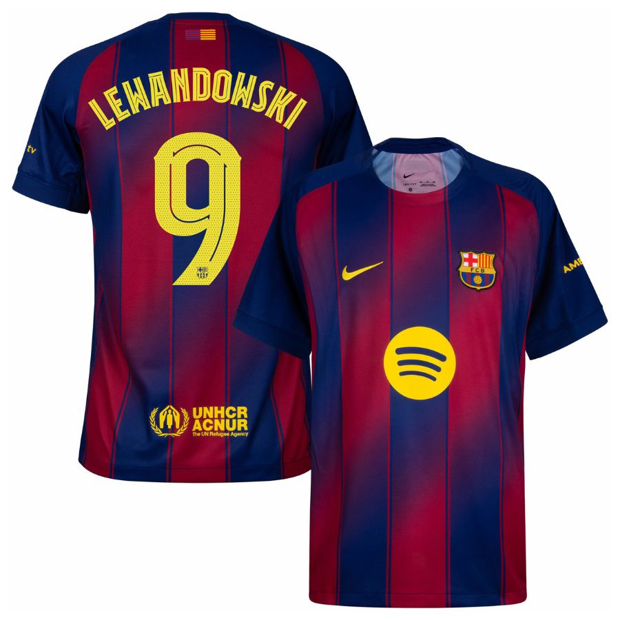 Barcelona Home LEWANDOWSKI 9 Jersey 25-26