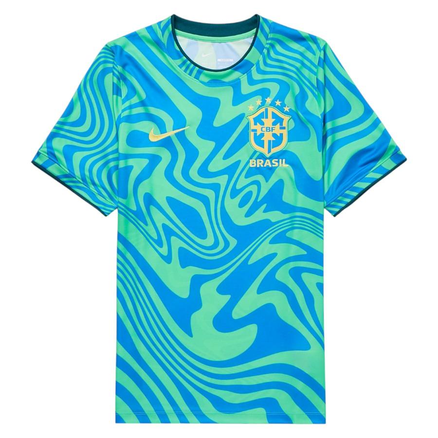 Brazil Prematch Green Jersey 26-27