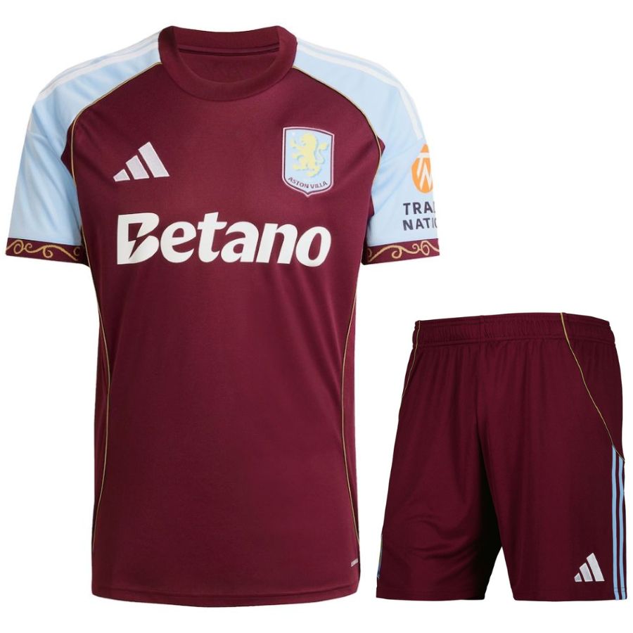 Aston Villa Home Kids Kit 25-26