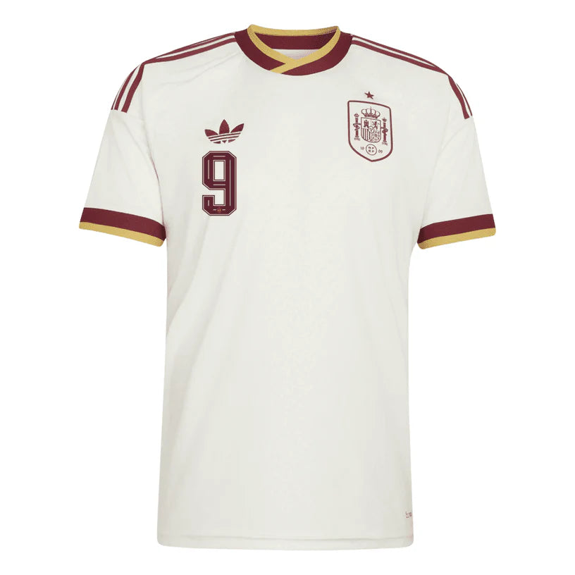 Spain 2026 Away Jersey Soccer Player Gavi #9 - World Cup 2026