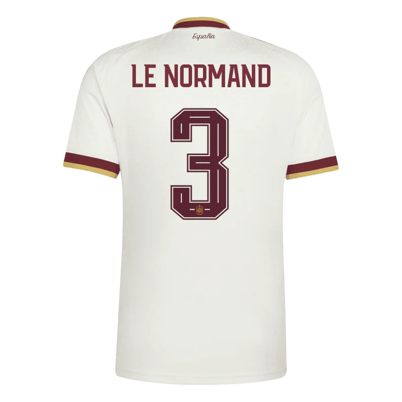 Spain 2026 Away Jersey Soccer Player Le Normand #3 - World Cup 2026