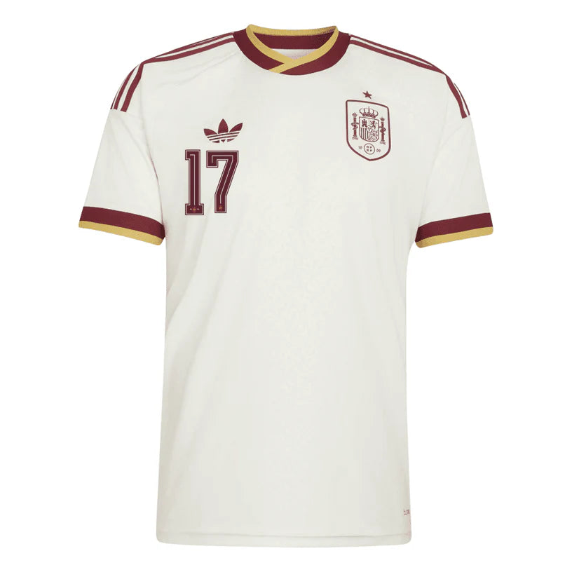 Spain 2026 Away Jersey Soccer Player Nico Williams #17 - World Cup 2026