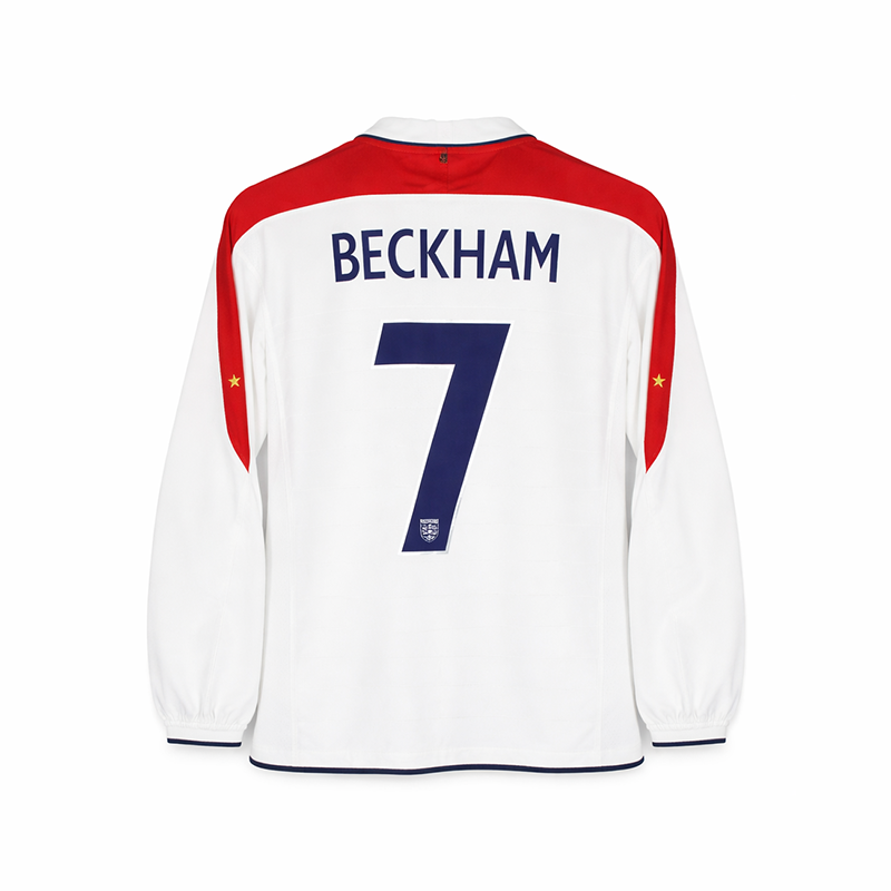 England Home Retro Long Sleeve Jersey 2004