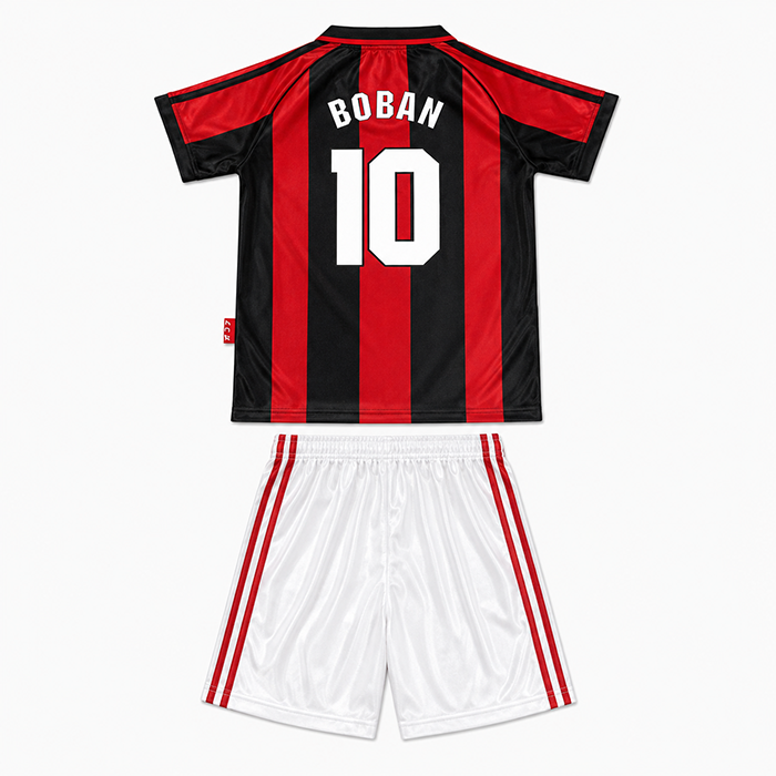 AC Milan Home Retro Kids Kit 1998-1999 - BOBAN #10
