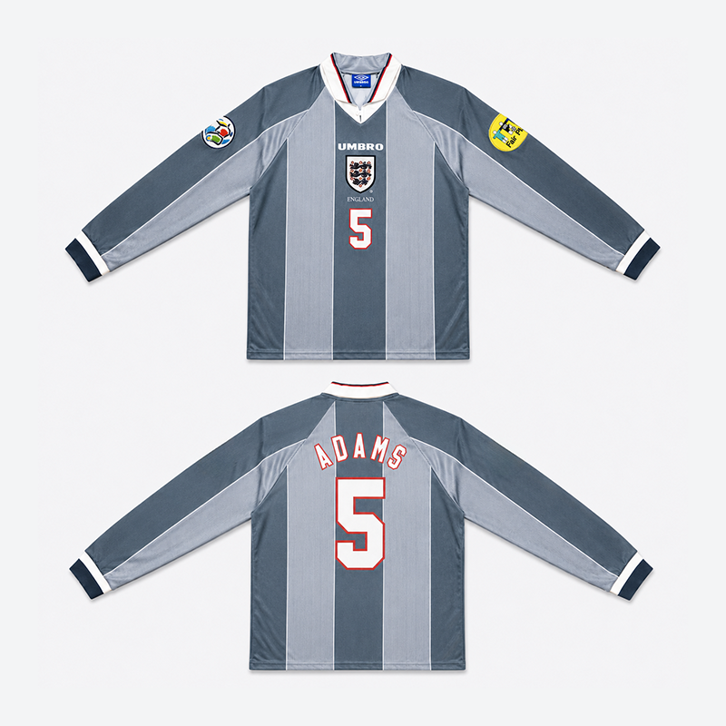 England Away Retro Long Sleeve Jersey 1996