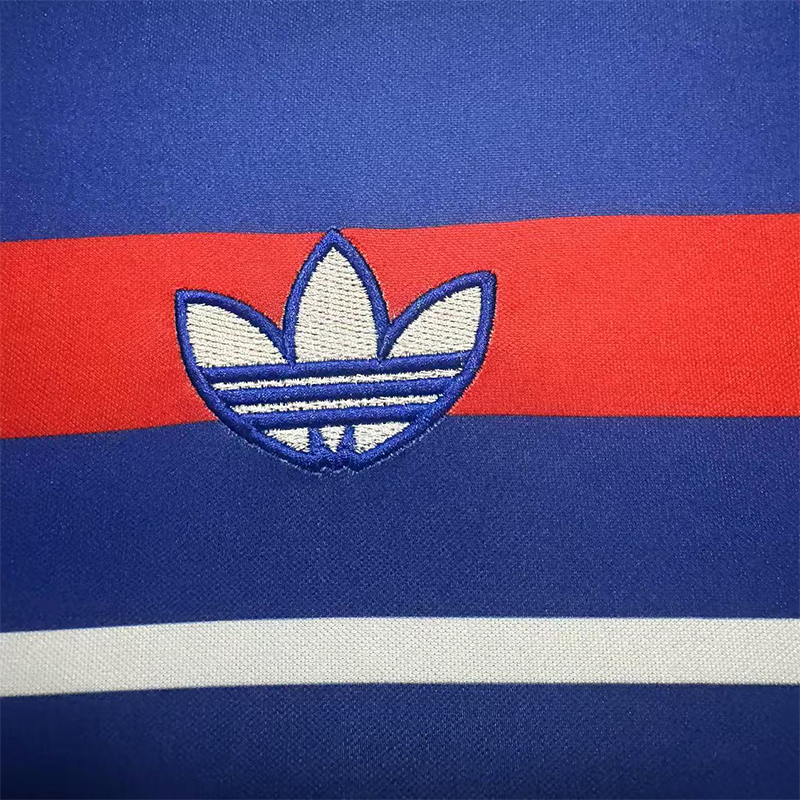 France Home Long Sleeve Retro Jersey 1984-86