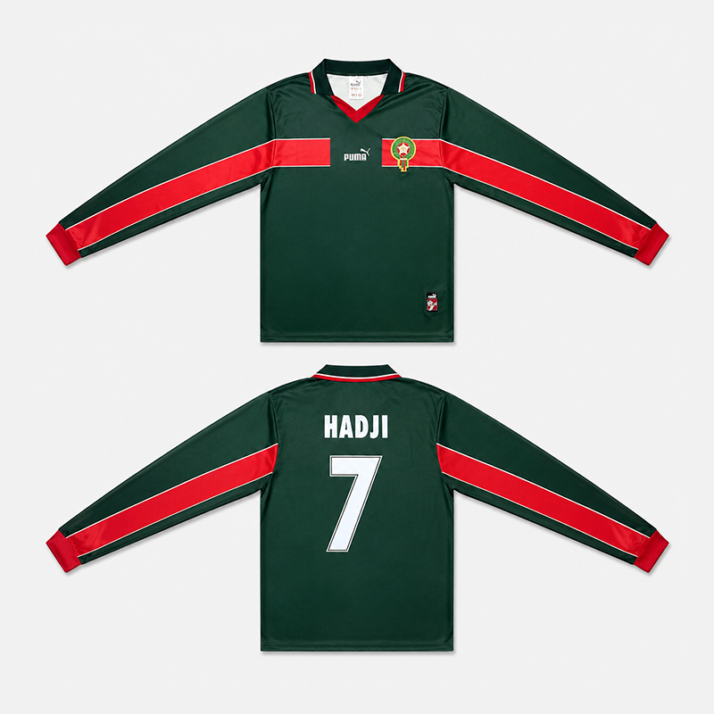 Morocco Home Retro Long Sleeve Jersey 1998