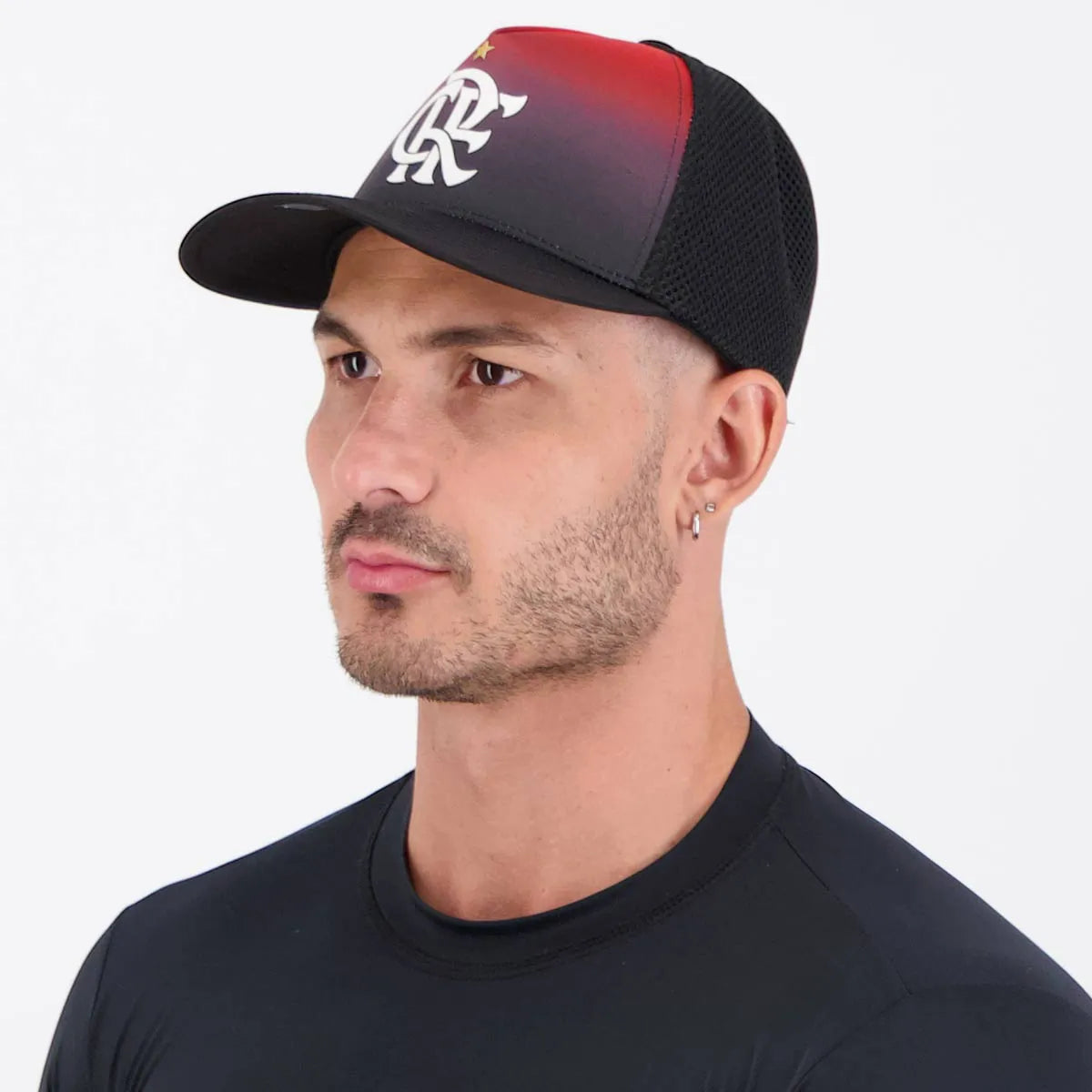 Flamengo American Black and Red Soccer Cap