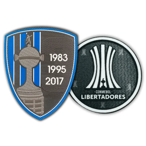 Patch Campeão Libertadores - Grêmio (2 peças · Mangas Esquerda + Direita)