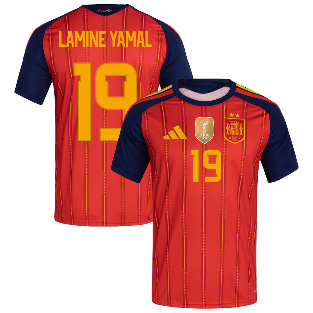スペイン代表 LAMINE YAMAL 19 ユニフォーム 2026 Spain 2026 Home Jersey Soccer LAMINE YAMAL #19 - World Cup