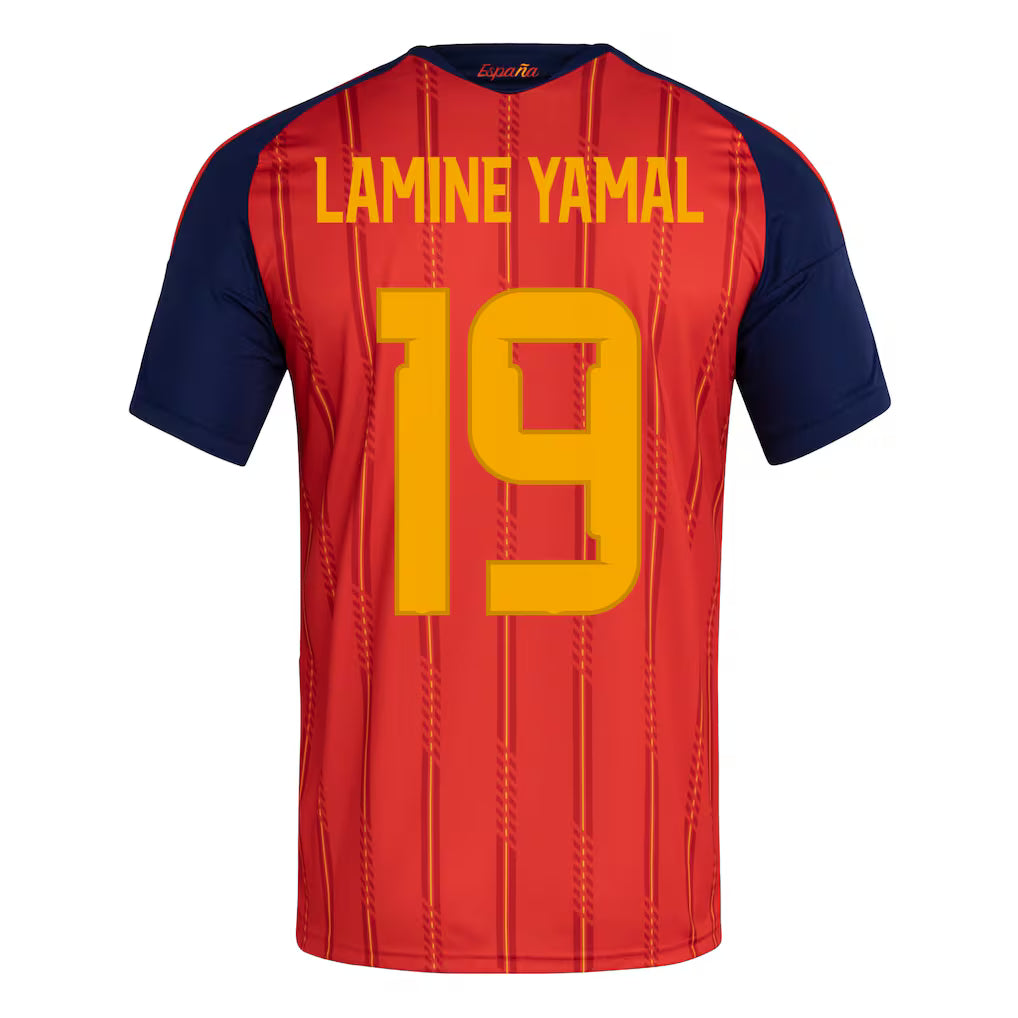 Spain 2026 Home Jersey Soccer LAMINE YAMAL #19 - World Cup Champions