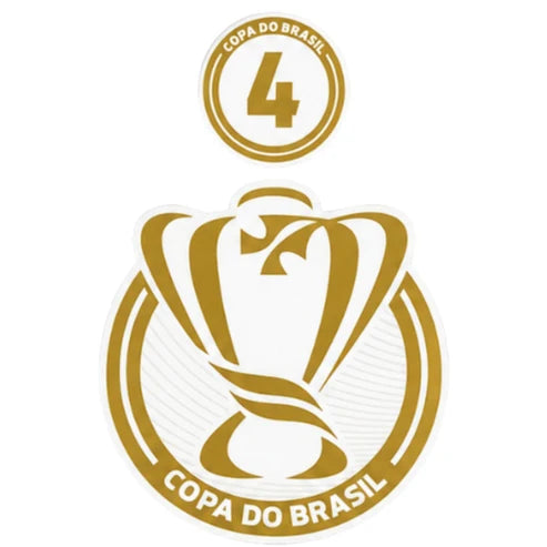 Patch Campeão Copa do Brasil 4x (2 peças · Mangas Direita + Esquerda)