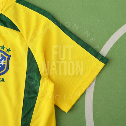 Brazil Home 2002 Jersey Soccer - Retro Version