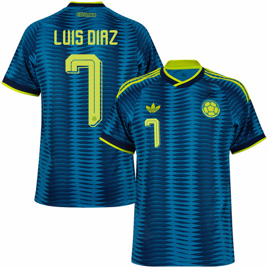 Colombia 2026 Away Jersey Soccer Fan Version L. Díaz #7 - WORLD CUP 2026