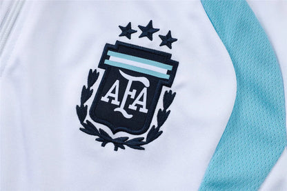 Argentina Tracksuit Training Full Ziper White 26/27