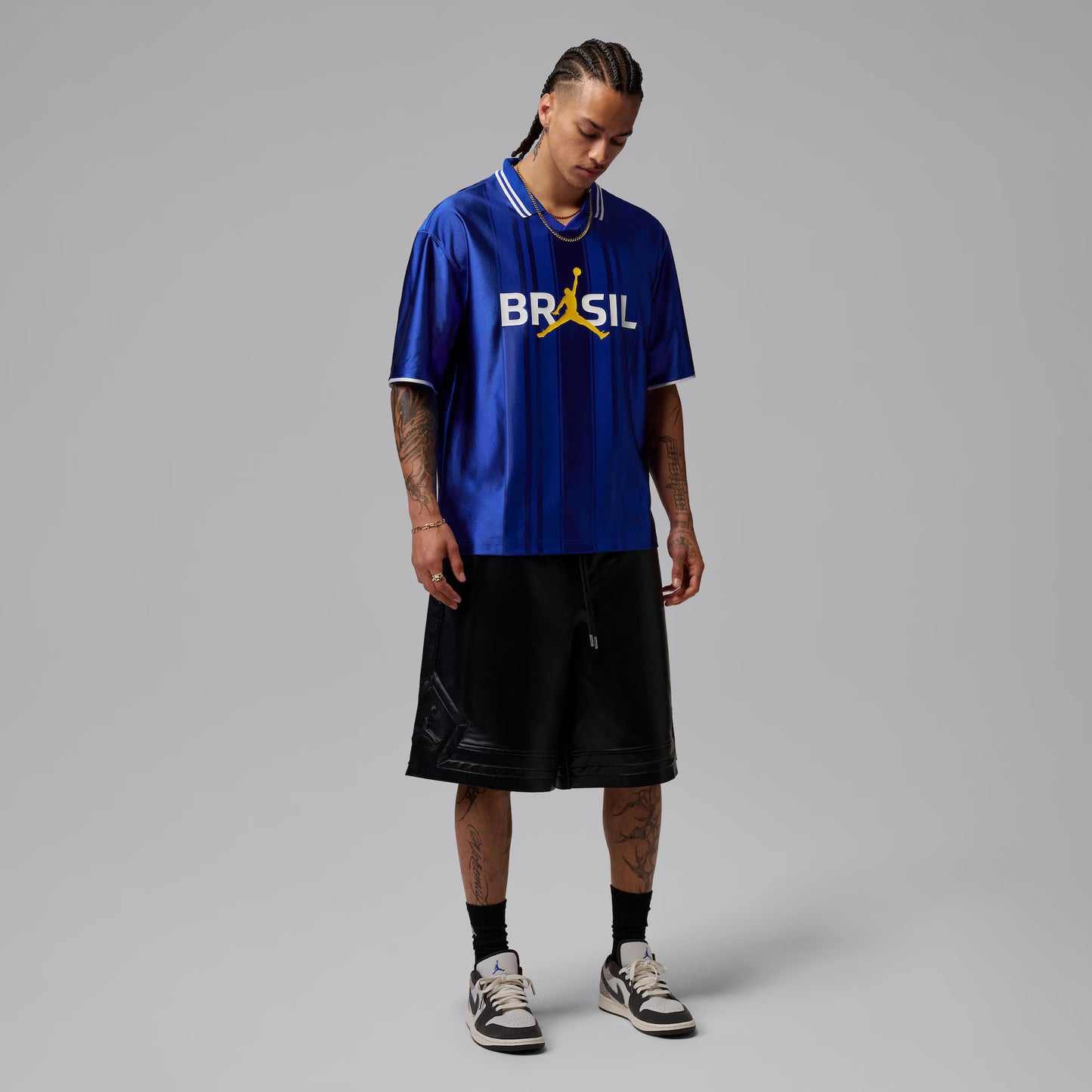 Brazil 2026 Jordan Jersey Soccer Blue - Polo