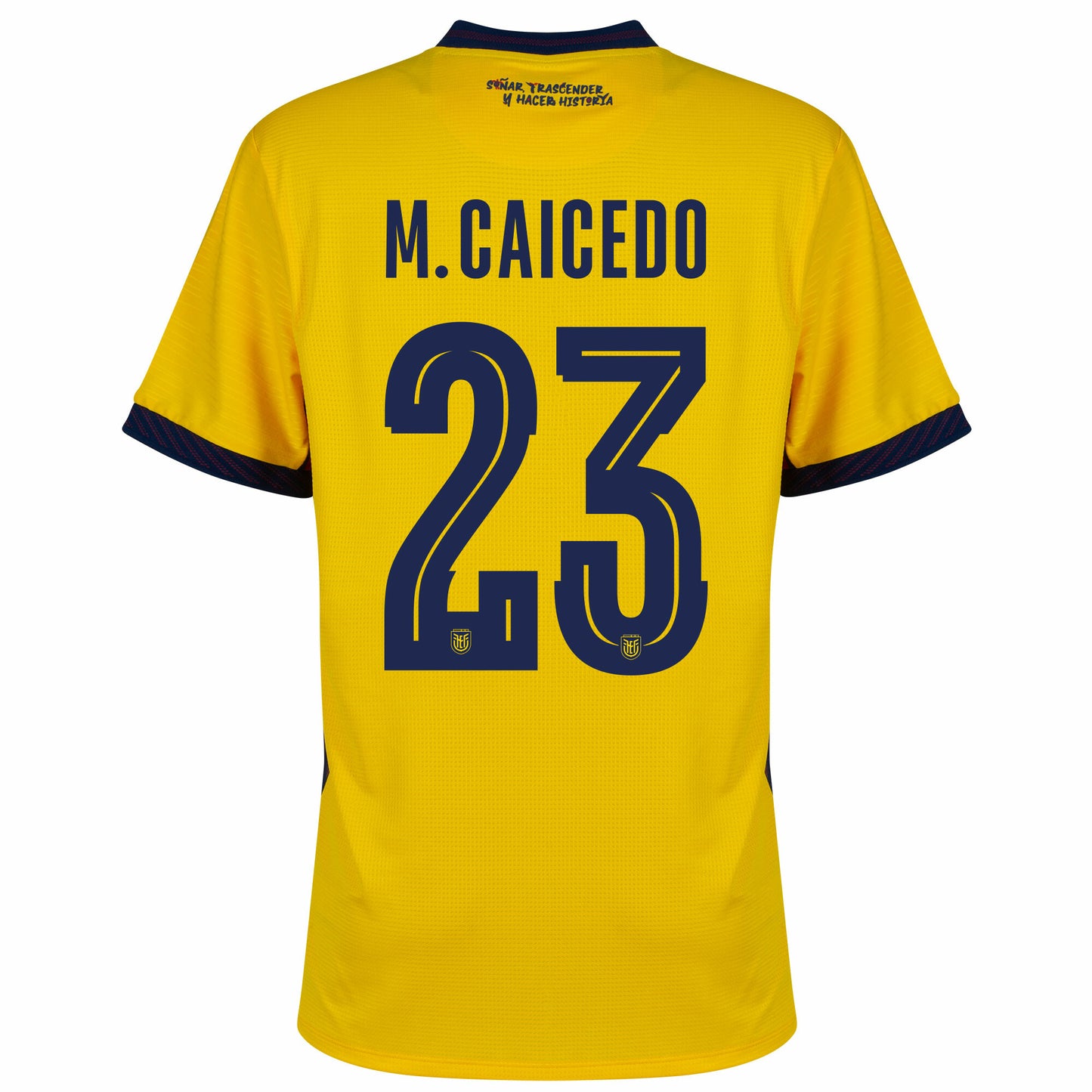 Ecuador 2026 Home Jersey Soccer M.Caicedo #23 Player Version - World Cup 2026