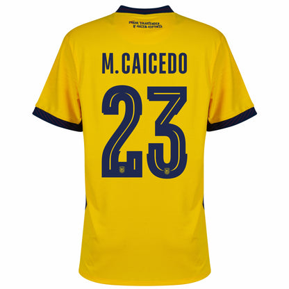 Ecuador 2026 Home Jersey Soccer M.Caicedo #23 Player Version - World Cup 2026