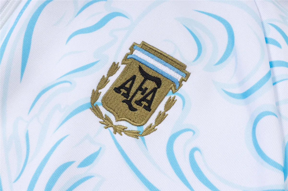 Argentina Tracksuit Full Ziper White 26/27