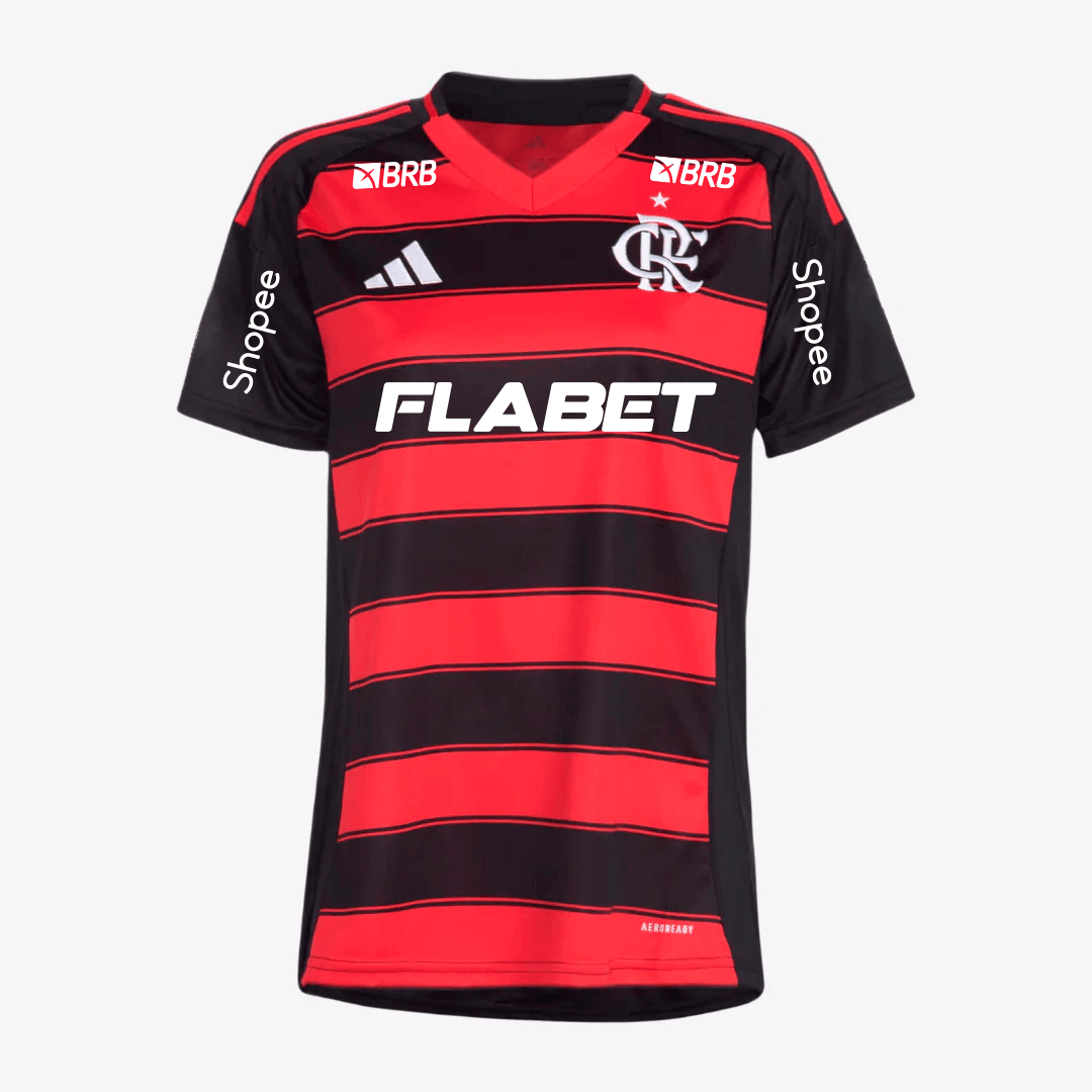 Flamengo 2025/26 I Home Jersey Women Full Sponsors - Fan Version
