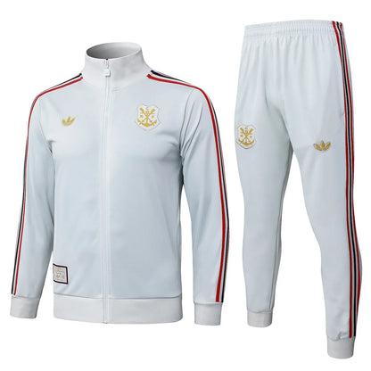 Flamengo Jacket + Pants Training Suit Light Grey 2025/26 - Tracksuit
