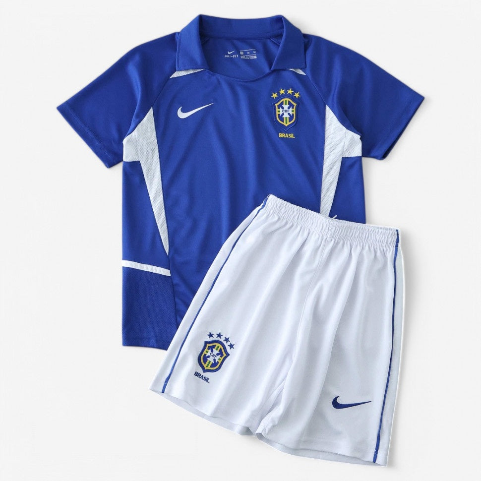 Brazil Retro Away 2002 Soccer - Kit Kids