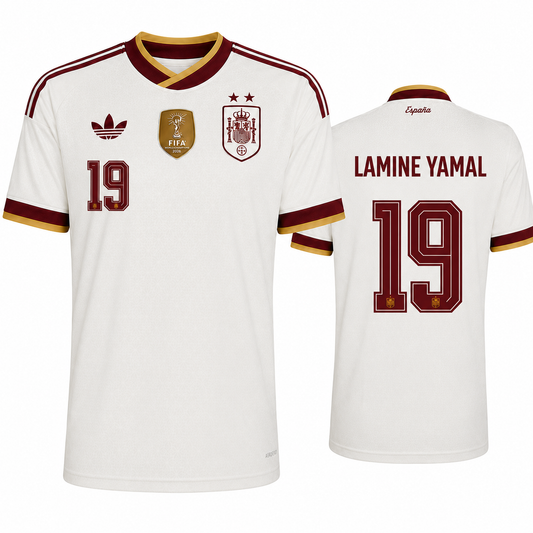 Spain 2026 Away Jersey Soccer Player LAMINE YAMAL #19 - World Cup 2026