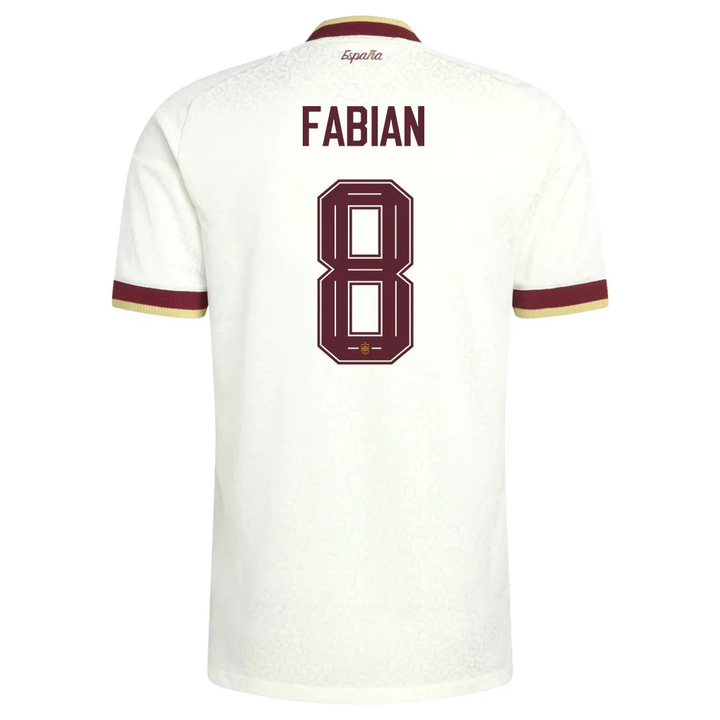 Spain 2026 Away Jersey Soccer Fabián #8 - World Cup 2026