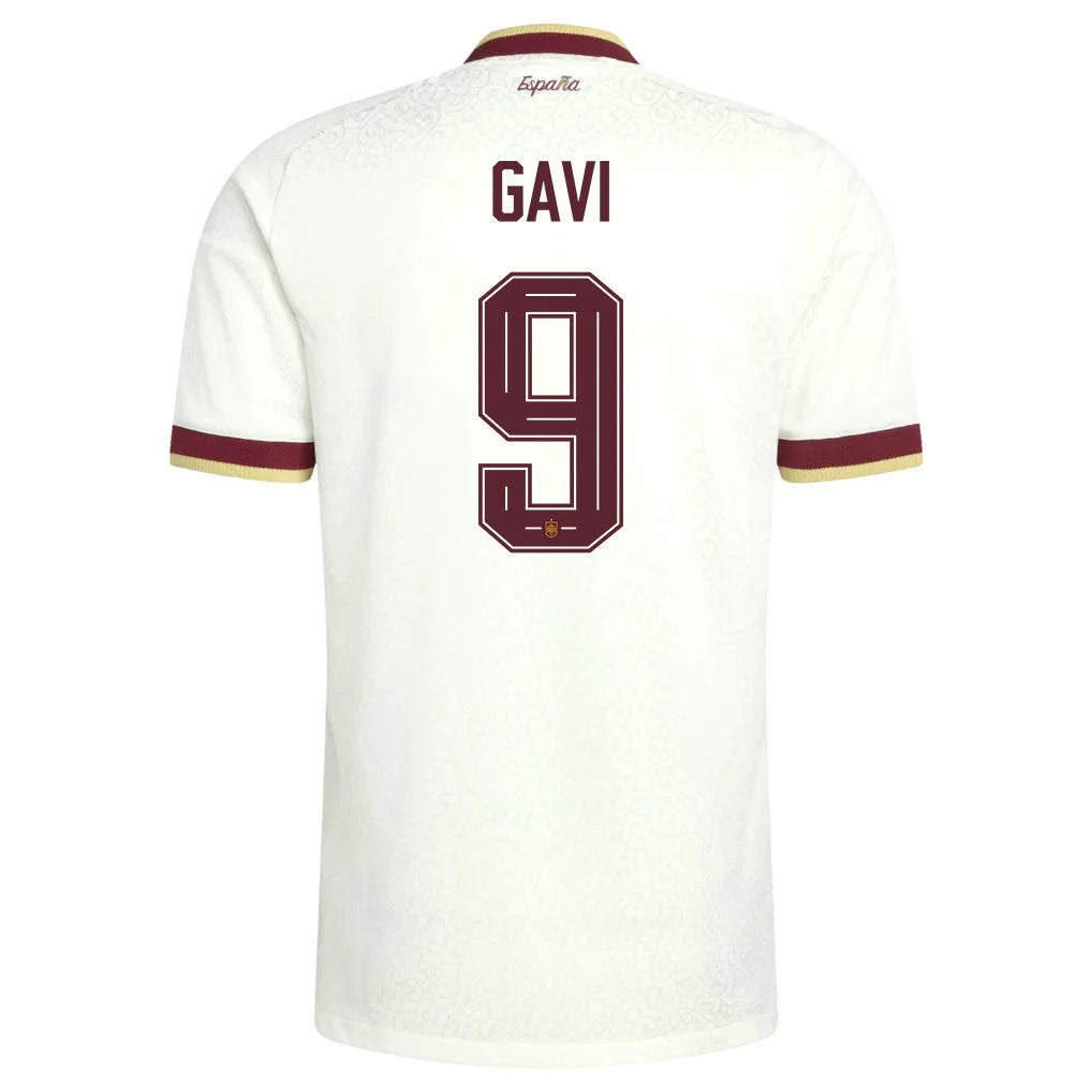 Spain 2026 Away Jersey Soccer Gavi #9 - World Cup 2026