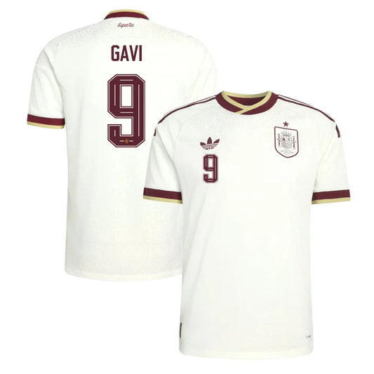 Spain 2026 Away Jersey Soccer Gavi #9 - World Cup 2026