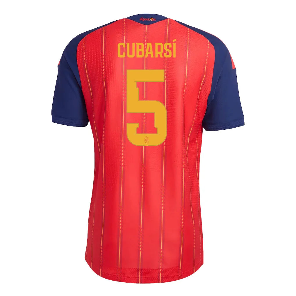 Spain 2026 Home Jersey Soccer Cubarsí #5 - World Cup 2026