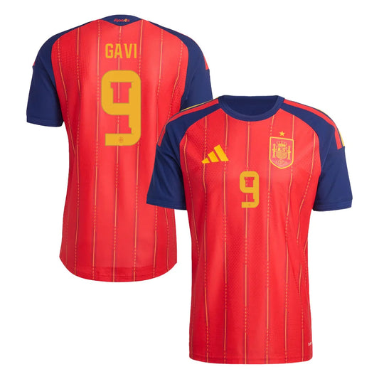 Spain 2026 Home Jersey Soccer Gavi #9 - World Cup 2026