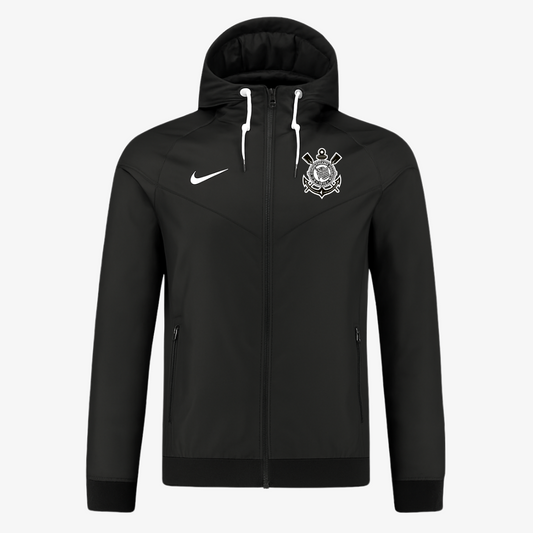 Corinthians 2025 Windbreaker Hoodie Jacket Black
