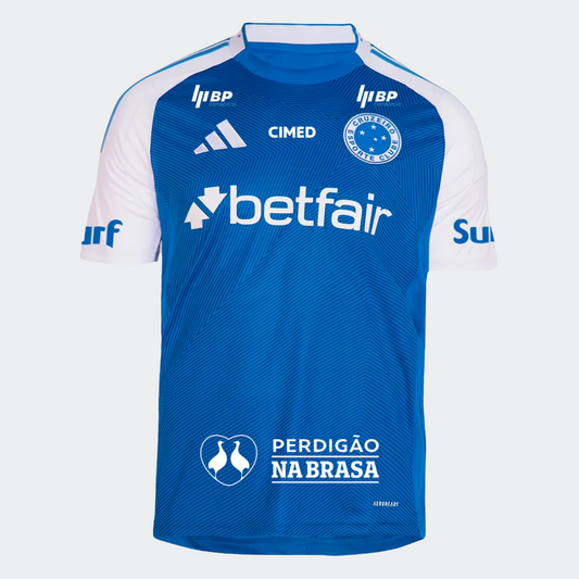 Cruzeiro 2025/26 I Home Jersey Soccer Full Sponsors - Fan Version