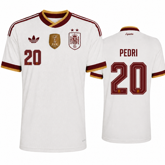 Spain 2026 Away Jersey Soccer Player PEDRI #20 - World Cup 2026
