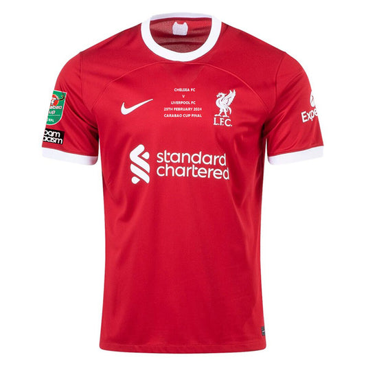 Liverpool Home Carabao Cup Final Jersey 23-24 – Patch Included