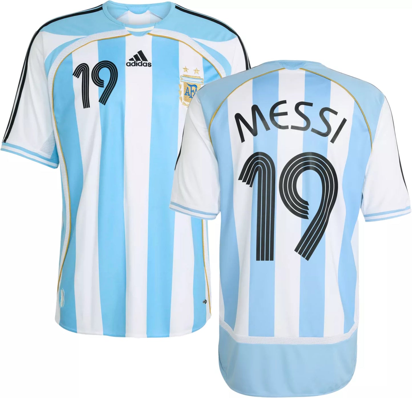 Argentina Home Jersey 2006 Messi #19 - Retro