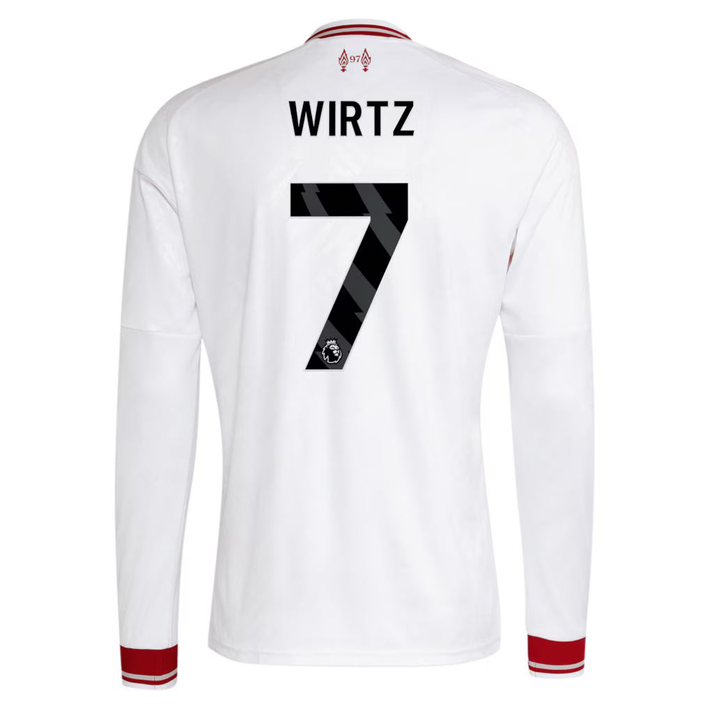 Liverpool Away WIRTZ 7 Long Sleeve Jersey 26-27