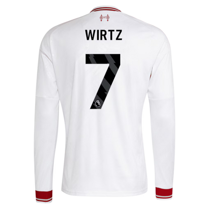 Liverpool Away WIRTZ 7 Long Sleeve Jersey 26-27