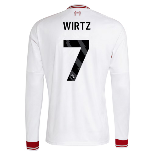 Liverpool Away WIRTZ 7 Long Sleeve Jersey 26-27