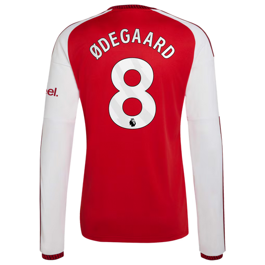 Arsenal Home ØDEGAARD 8 Long Sleeve Jersey 26-27
